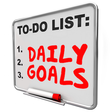Image of To Do List of Daily Goals
