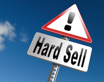 Image of warning sign for Hard Sell