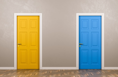 Image of two doors to choose from