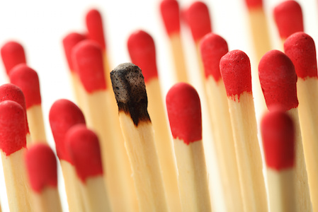 Image of burnt out match