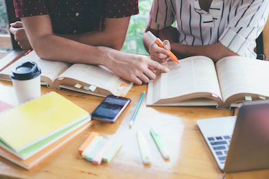 Image of people studying together