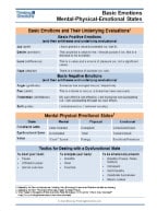 Emotions & Values Summary Sheet image